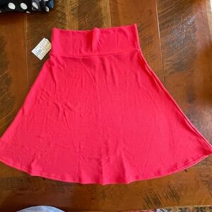 Brand new hot pink XL midi A line skirt!